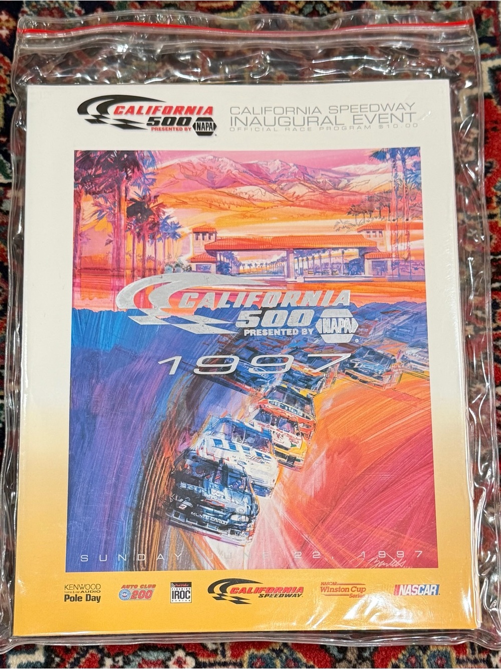CALIFORNIA SPEEDWAY INAUGURAL EVENT OF OFFICIAL RACE PROGRAM. 1997.